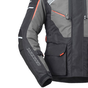Heavy Duty <b>Biker</b> <b>Jacket</b> with Removable Sleeves Off Road Premium Motorcycle <b>Jacket</b> with 840D Cordura Reinforcements Gray - Product Image 2
