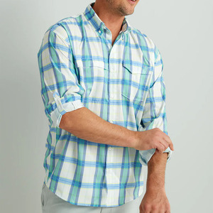 Camisa de Pesca de Manga Larga con Botones y Protección Solar UPF 50 para Hombre, con Logotipo Personalizado, 100% Poliéster, Impresión por Transferencia de Calor, Resistente al Viento - Product Image 1