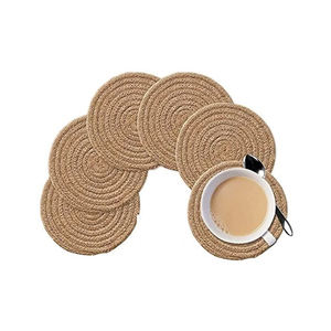 Meilleures ventes : Sets de table ronds en jute tressée écologiques, isolants thermiques, sous-verres, décoration intérieure minimaliste, couleur personnalisable - Product Image 6