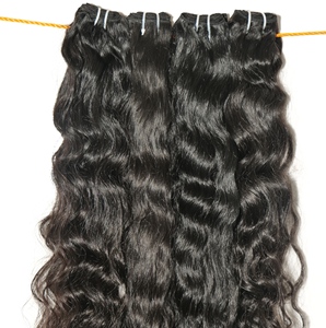 Extensions de cheveux humains vierges cambodgiens naturels ondulés non traités, double trame, couleur machine, ruban adhésif, fournisseur pas cher de cheveux humains - Product Image 3