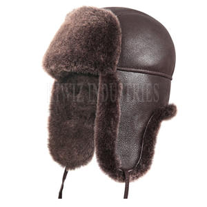 Sombreros de piel de oveja hechos a medida a la moda, sombreros para hombres, sombreros de piel de oveja con logotipo personalizado - Product Image 1