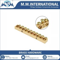 Raccord manuel en laiton de type boule, qualité standard, pour connexion de câblage étamé, provenant d'un fournisseur indien