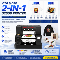 Imprimante DTF DTG 3250D pour l'impression de t-shirts, imprimante textile directe sur film, solution d'impression de vêtements personnalisés