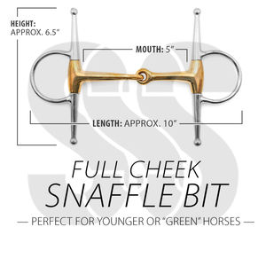 Bocados de Acero Inoxidable para Caballo, Tipo Full Cheek, Colores Personalizables, Duraderos, Antideslizantes, Suaves y Cómodos, Alta Calidad - Product Image 3