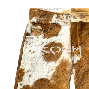 หนังวัวสีน้ำตาลและสีขาวสำหรับผู้ชายจากปากีสถาน - Product Image 3