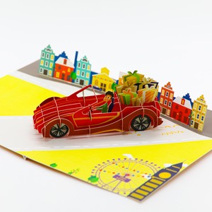 Tarjeta de felicitación emergente 3D, tarjeta colorida, vacaciones de verano, manualidades de papel emergentes, impresión artística, tarjeta personalizada, compra artesanal - Product Image 6