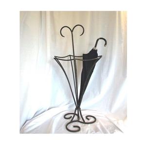 Classic <b>Metal</b> <b>Umbrella</b> <b>Stand</b> with Reinforced Iron Frame Perfect for Indoor Foyer Living Room or Office Entryways - Product Image 3