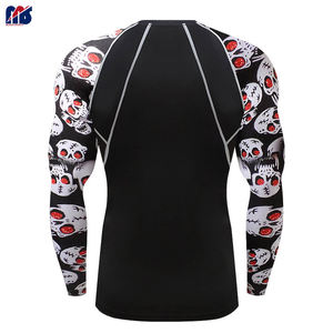 Ropa de hombre al por mayor cuello redondo logotipo personalizado impresión 2025 mejor diseño hombres Rash Guard en diferentes colores - Product Image 4