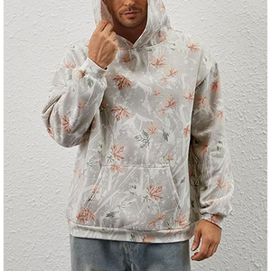 Sudadera con capucha de camuflaje para hombre de peso pesado del fabricante, ropa de calle con estampado de árbol completamente digital, Sudadera con capucha de caza personalizada con ropa - Product Image 2