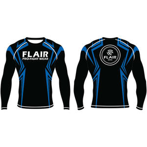 Personalizado Durable Nylon BJJ Rash Guard Larga Protección UV Anti-UV Compresión Camisa Transpirable y Cómodo - Product Image 3