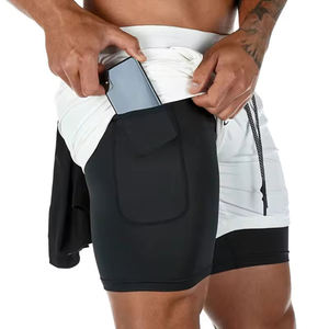 Shorts de sport décontractés personnalisés avec logo pour hommes, été, séchage rapide, imperméables, course à pied, plage, entraînement, athlétiques - Product Image 2