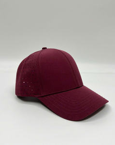 Factory Custom Logo Perforated Performance Hat Waterproof 6 Panel Baseball Waterproof Laser Cut Hole <b>Blank</b> Custom Golf Hat <b>Cap</b> - Product Image 1