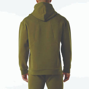 2025สเวตเชิ้ตมีฮู้ดของผู้ชายเสื้อฮู้ดสีทึบระบายอากาศได้ดีออกแบบโลโก้กำหนดสีเองได้ - Product Image 2