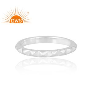 Handcrafted Sterling Silver Band <b>Ring</b> For Women Custom Jewelry For Women Gift For Her <b>Dainty</b> Collection - Product Image 3