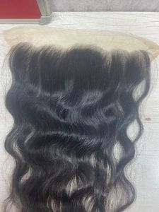 ผมต่อจากผมมนุษย์แบบเป็นลอนขนาด28นิ้ววิกผมสั้นแบบมีลูกไม้ความละเอียดสูง13/6อินเดียใต้วิกผมมัดคู่สีดำ - Product Image 2