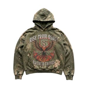 Sudadera con Capucha de Graffiti Multicolor, Sudadera con Estampado Completo, Ropa Urbana, Sudadera de Moda Hip Hop, Sudadera con Capucha para Hombre - Product Image 2