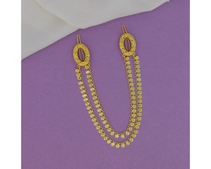 Nouvelle épingle à hijab pour femmes musulmanes de style arabe du Moyen-Orient Oman, plaquée or traditionnelle, tendance classique, accessoires pour cheveux pour filles - Product Image 1