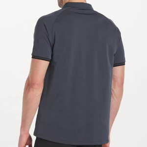 Chemises de golf pour hommes de haute qualité, tricotées, respirantes, confortables, décontractées, motif uni unique, prix de gros pour une utilisation en salle de sport - Product Image 2