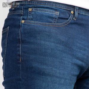 Jeans en denim extensible Smart Fit, bleu indigo, coupe fuselée, confortable, mélange de coton, élégant, décontracté, à porter tous les jours, mode denim - Product Image 3