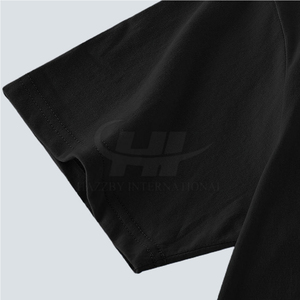Camiseta Informal de Alta Calidad para Hombre, Diseño Sólido, Impresión de Logotipo Personalizado, Algodón y Poliéster, Secado Rápido, Transpirable - Product Image 3