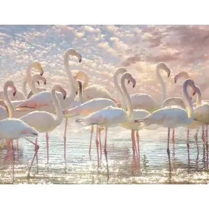 Steve Hunziker Wildlife Art Flamingo Accent Décor Tuile OB-SH831AT - Product Image 1