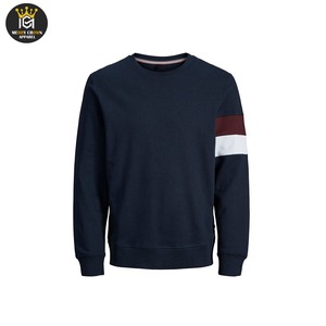 Fleece Crewneck Hoodies Oversized Casual Loose Pullover Heavyweight Drop Shoulder Sudadera de manga larga para hombres - Product Image 1