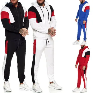 Men's 2023 Air Sports Tracksuit Customize Embroidery Hoodies Decorded Logo Sweat Suits Patch Joggers Custom Stacked Tracksuit