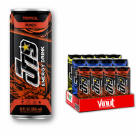 Energiedrank Punch 355Ml Drink 24 Blikjes Per Doos Blik Suikervrij Met Vitaminen A En E Oem Private Label Vietnam