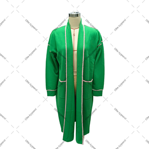 Alpha personnalisé | Kapa | Alpha Long Cardigan Pull | Écusson brodé, fermeture à bouton, 100% acrylique - Product Image 1