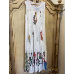 RASA 25 <b>Elastic</b> Waist Leisure Breathable Woven Fabric Floral Print Loose Fit Pant - Product Image 1