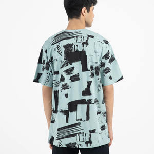 Camiseta Formal de Manga Corta Tejida para Hombre de Alta Calidad, Logotipo Personalizado Impreso, 100% Algodón Transpirable, Servicio OEM Disponible - Product Image 2