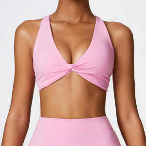 QUICK DRY Nueva llegada Venta caliente Ejercicio Transpirable Fitness Top Seamless Gym Cross Back Sports Yoga Sports Bra - Product Image 6