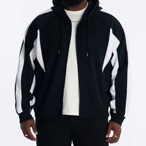 Sudadera con Capucha Gruesa de Fabricación al por Mayor, con Cierre Completo, Talla Grande, 500 GSM, Bordado 3D Personalizado, Unisex, Hombros Caídos - Product Image 1