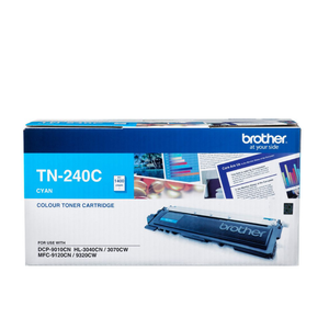 Cartouche de toner cyan compatible Brother TN-240 pour imprimantes Konica Minolta - Product Image 1