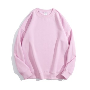 High Quality 100% Cotton Jersey <b>Sweatshirt</b> <b>Men</b> Women Neck -Shoulder Solid Color Embroidered Breathable Casual Oversize Style - Product Image 3