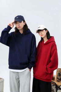 Sudadera con capucha de algodón/poliéster personalizada de fábrica Essentials de gran tamaño para hombre de peso pesado - Product Image 5