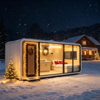 Villa Modulaire Préfabriquée Festive Apple Cabin 13m² avec Cuisine Prête pour Hôtels et Complexes Hôteliers