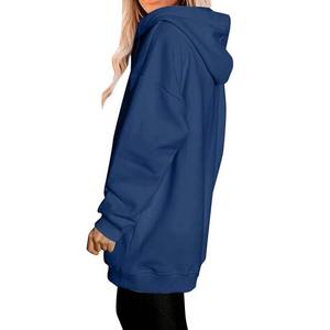 Custom Designed Breathable Plus Size Women's Quarter <b>Zip</b> <b>Sweatshirts</b> New Arrival Hooded Winter Hoodies Embroidered Waterproof - Product Image 5