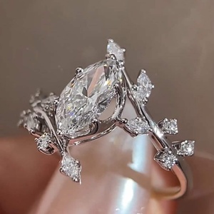 14K oro rosa 1.11CT VS1 Marquesa corte laboratorio crecido diamante árbol ramas formas anillo lujo boda regalo para fiestas especiales - Product Image 5