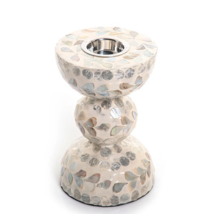 Brûleur d'encens spécial Eid Ramadan Brûleur en nacre brillante Brûleur à incrustation MOP Accent de maison élégant pour les fêtes du Moyen-Orient - Product Image 4