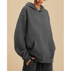 80/20 Fleece Cotton-<b>Blend</b> Pullover Hoodies Sweatshirts Best Acid Wash Hoodies Manufacturer - Product Image 5