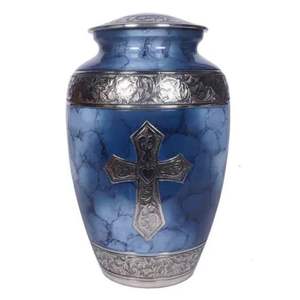 Urnas de cremación de Metal de diseño moderno de lujo, conjunto de 2 urnas para mantener las cenizas humanos, suministros funerarios, urna de cenizas conmemorativa de Metal - Product Image 2