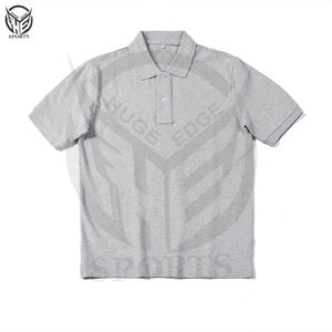 Golf de manga corta para hombre 2025 personalizado para Polos tela de punto de patrón sólido con diseño de logotipo de marca propia - Product Image 2