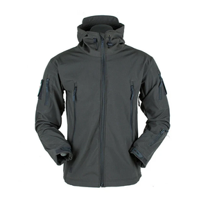 Veste coupe-vent décontractée de haute qualité épaisseur standard avec fermeture à glissière motif imprimé sur coton/polyester - Product Image 1
