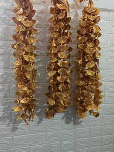 Gota Guirlande de fleurs pour mariage indien Décoration festive Mehendi Toile de fond Holi Diwali Mandap Scène Guirlande dorée Décoration de plafond d'événement - Product Image 2