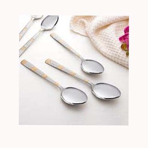 Utensilio para servir comida, juego de vajilla de estilo occidental elegante, acero inoxidable, espejo plateado, pulido, mango largo plano de diseñador - Product Image 1