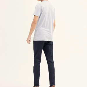 T-shirts pour hommes à coupe classique, dernier design, col rond, couleur unie, style streetwear, 100% coton respirant - Product Image 2