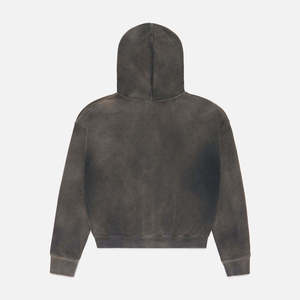 Sweat à capuche en coton de haute qualité, respirant, avec poche, style streetwear, effet délavé - Product Image 2