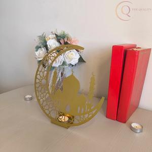 Calendrier de table en métal élégant islamique du Ramadan avec un design durable et imperméable pour la maison et le bureau |   Décoration de bureau festive - Product Image 4
