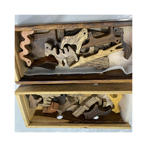 African Animals Wooden Animal Eco Friendly <b>Gifts</b> for Kids Wooden Toys Educational lion Elephant <b>Giraffe</b> Hippo Rhino zebra - Product Image 3